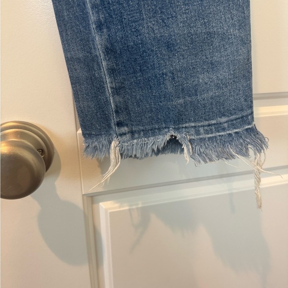 AMO Jeans Denim Babe Old School Mid Rise Straight Leg Medium Wash Size 28 - Picture 4 of 10